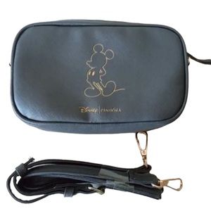 NWOT Disney Pandora Crossbody Purse Gray Bag Mickey Mouse Mini Clutch w/ strap